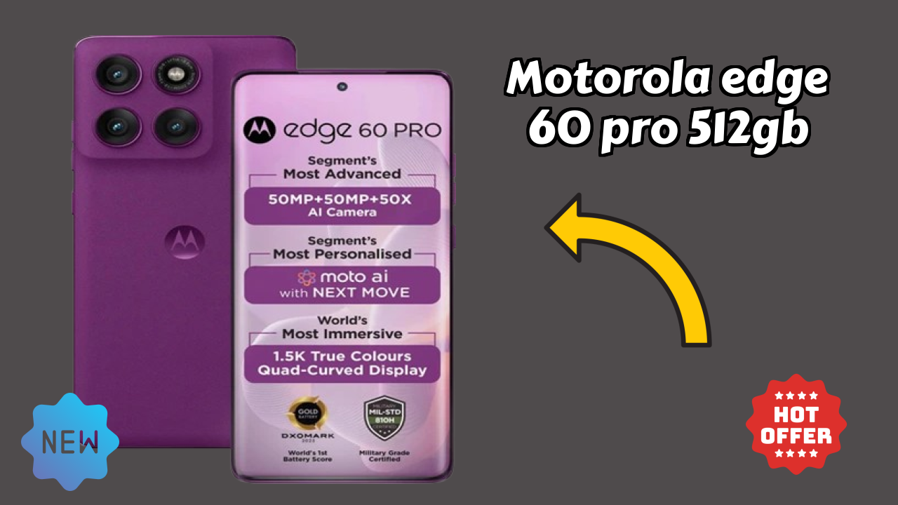 Motorola Edge 60 Pro 512GB RAM टेस्ट: 16 GB RAM कार्यों को अच्छी तरह से हैंडल करती