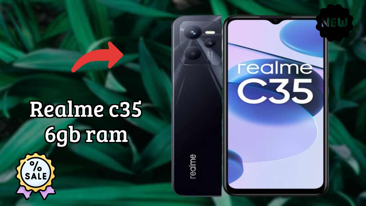 Realme C35 6GB RAM डिस्प्ले  डिस्कसन: 6.6 Inches (16.76 Cm) स्क्रीन