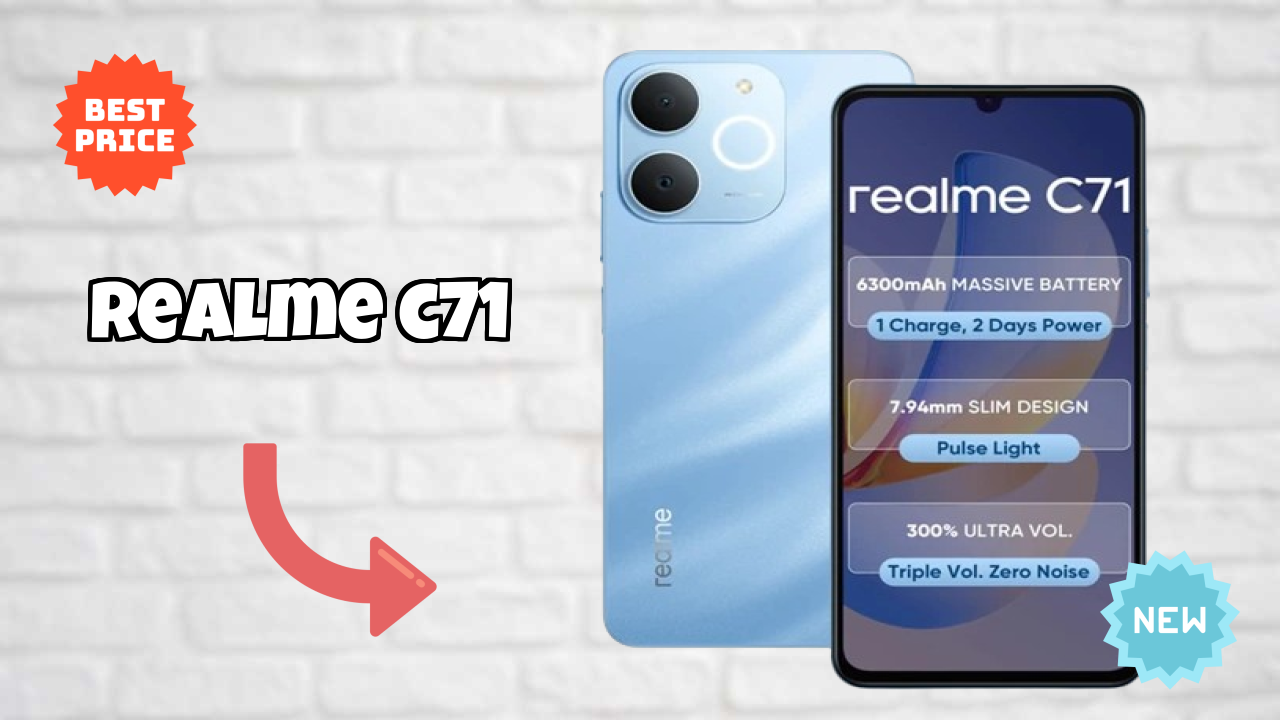 ₹6,999 पर Realme C71 - इस क़ीमत के तहत बेस्ट फोन
